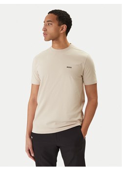 BOSS T-Shirt 50506373 Beżowy Regular Fit ze sklepu MODIVO w kategorii T-shirty męskie - zdjęcie 188354663