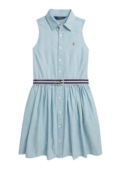 Polo Ralph Lauren Sukienka koszulowa 313934151001 Błękitny Regular Fit ze sklepu MODIVO w kategorii Sukienki dziewczęce - zdjęcie 188354824