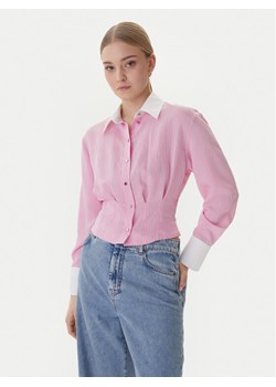 Morgan Koszula 261-CLICK.F Różowy Slim Fit ze sklepu MODIVO w kategorii Koszule damskie - zdjęcie 188354912
