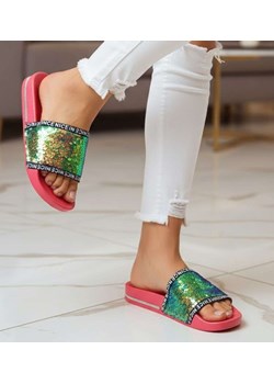 Plażowe czerwone klapki damskie /H2-B1-2 14370 S1/ ze sklepu Pantofelek24.pl w kategorii Klapki damskie - zdjęcie 188356552