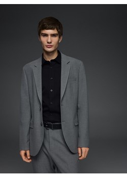 Reserved - Marynarka regular z dodatkiem wiskozy - ciemnoszary ze sklepu Reserved w kategorii Marynarki męskie - zdjęcie 188357604