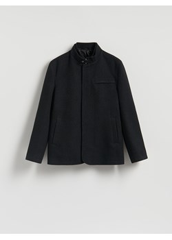 Reserved - Krótki płaszcz ze stójką - czarny ze sklepu Reserved w kategorii Marynarki męskie - zdjęcie 188357650