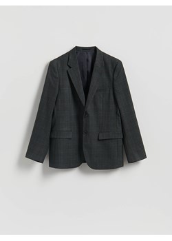 Reserved - Marynarka slim fit z wiskozą - ciemnozielony ze sklepu Reserved w kategorii Marynarki męskie - zdjęcie 188357673