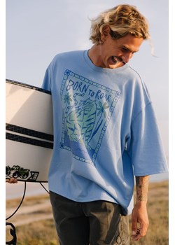 Born To Roar Box Tee - Denim Blue ze sklepu Surf Inc w kategorii T-shirty męskie - zdjęcie 188357781