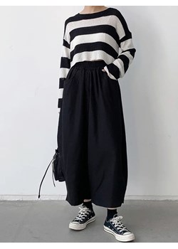 Damskie szerokie spodnie baggy - Czarny M ze sklepu Intimica.pl w kategorii Spodnie damskie - zdjęcie 188358041