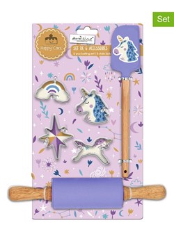 Ard'time 6-częściowy zestaw do pieczenia "Happy Cake" w kolorze fioletowym dla dzieci ze sklepu Limango Polska w kategorii Akcesoria do pieczenia - zdjęcie 188358161