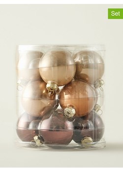 BELLA MAISON Bombki (12 szt.) w kolorze beżowo-brązowym ze sklepu Limango Polska w kategorii Dekoracje bożonarodzeniowe - zdjęcie 188358234