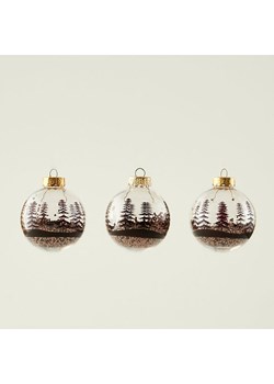 BELLA MAISON Bombki (3 szt.) w kolorze brązowym - Ø 8 cm ze sklepu Limango Polska w kategorii Dekoracje bożonarodzeniowe - zdjęcie 188358240