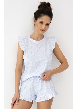 Sensis krótka bawełniana piżama damska Viviana, Kolor biało-niebieski, Rozmiar S, SENSIS ze sklepu Primodo w kategorii Piżamy damskie - zdjęcie 188358710