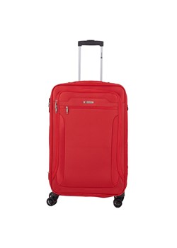 czerwona walizka średnia materiałowa miękka 70 cm z poszerzeniem ze sklepu Słoń Torbalski w kategorii Walizki - zdjęcie 188360102