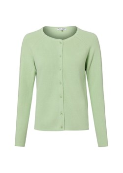 Marie Lund Kardigan damski Kobiety Bawełna seledynowy jednolity ze sklepu vangraaf w kategorii Swetry damskie - zdjęcie 188360144