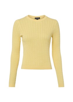 Franco Callegari Sweter damski z dzianiny Kobiety Bawełna żółty jednolity ze sklepu vangraaf w kategorii Swetry damskie - zdjęcie 188360152