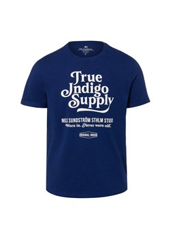 Nils Sundström Koszulka męska Mężczyźni Dżersej indygo nadruk ze sklepu vangraaf w kategorii T-shirty męskie - zdjęcie 188360160