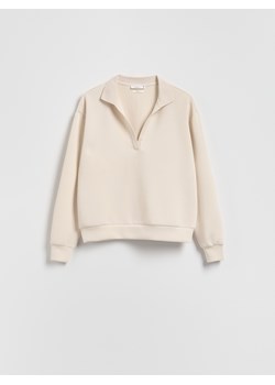 Reserved - Bluza z modalem - beżowy ze sklepu Reserved w kategorii Bluzy damskie - zdjęcie 188360203
