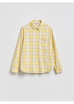Reserved - Koszula w kratę - jasnożółty ze sklepu Reserved w kategorii Bluzki damskie - zdjęcie 188360813