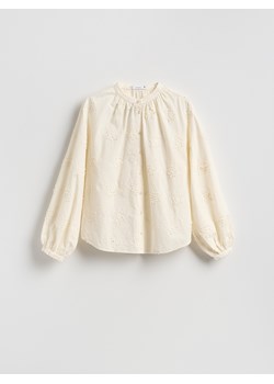 Reserved - Koszula z haftowanym wzorem - złamana biel ze sklepu Reserved w kategorii Bluzki damskie - zdjęcie 188360933