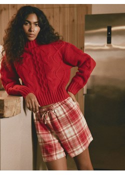 Reserved - Wełniany sweter z golfem - czerwony ze sklepu Reserved w kategorii Swetry damskie - zdjęcie 188361093