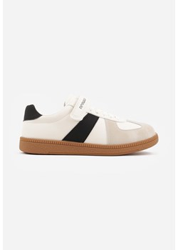 Beżowo-Czarne Buty Sportowe Sneakersy w Stylu Tenisówek Aurarenna ze sklepu born2be.pl w kategorii Buty sportowe dziecięce - zdjęcie 188361252