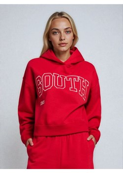 Sinsay - Bluza hoodie z nadrukiem - czerwony ze sklepu Sinsay w kategorii Bluzy damskie - zdjęcie 188361902