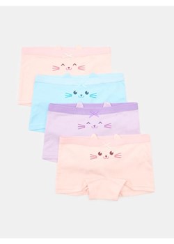 Sinsay - Bokserki z elementami 3D 4 pack - różowy ze sklepu Sinsay w kategorii Majtki dziecięce - zdjęcie 188361962