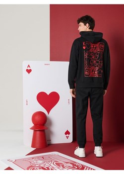 Sinsay - Bluza hoodie z nadrukiem - czarny ze sklepu Sinsay w kategorii Bluzy męskie - zdjęcie 188361964