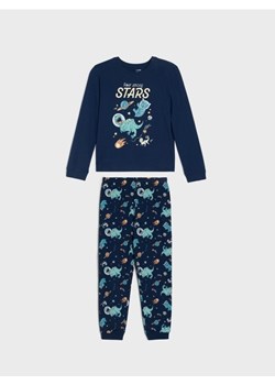 Sinsay - Bawełniana piżama dwuczęściowa w dinozaury - granatowy ze sklepu Sinsay w kategorii Piżamy dziecięce - zdjęcie 188361983
