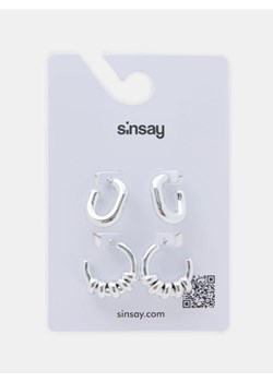 Sinsay - Kolczyki 2 pack - srebrny ze sklepu Sinsay w kategorii Kolczyki - zdjęcie 188361994