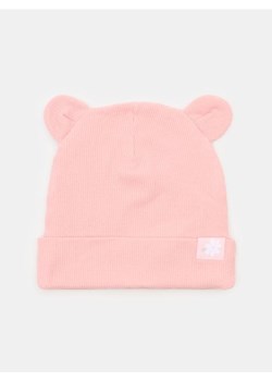 Sinsay - Prążkowana czapka beanie - różowy ze sklepu Sinsay w kategorii Czapki dziecięce - zdjęcie 188362020