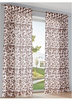 heine home Firanka dekoracyjna w kolorze biało-brązowym ze sklepu Limango Polska w kategorii Tekstylia - zdjęcie 188364123