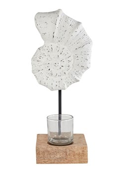 heine home Świecznik w kolorze beżowo-białym - 15 x 23,5 x 10 cm ze sklepu Limango Polska w kategorii Świeczniki - zdjęcie 188364201