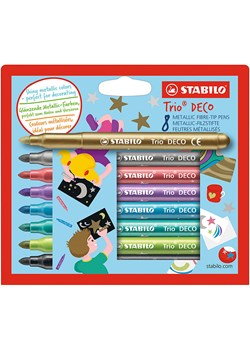 STABILO Mazaki (8 szt.) "Trio Deco" ze sklepu Limango Polska w kategorii Akcesoria biurowe - zdjęcie 188367951