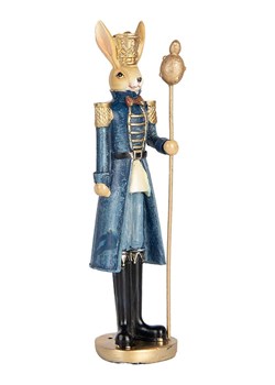 Clayre &amp; Eef Figurka dekoracyjna w kolorze złoto-niebieskim - 5 x 18 x 5 cm ze sklepu Limango Polska w kategorii Dekoracje - zdjęcie 188369493