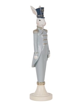 Clayre &amp; Eef Figurka dekoracyjna w kolorze biało-błękitnym - 9 x 35 x 9 cm ze sklepu Limango Polska w kategorii Dekoracje - zdjęcie 188369612