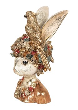 Clayre &amp; Eef Dekoracja w kolorze złoto-białym - 22 x 34 x 22 cm ze sklepu Limango Polska w kategorii Dekoracje - zdjęcie 188369642