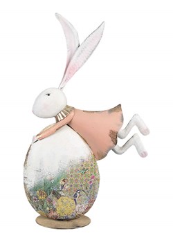 Clayre &amp; Eef Dekoracja w kolorze biało-jasnoróżowym - 35 x 56 x 11 cm ze sklepu Limango Polska w kategorii Dekoracje - zdjęcie 188369654