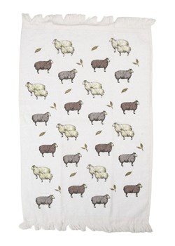 Clayre &amp; Eef Ręczniki (2 szt.) w kolorze białym ze wzorem dla gości - 66 x 40 cm ze sklepu Limango Polska w kategorii Ręczniki - zdjęcie 188369724