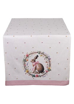 Clayre &amp; Eef Bieżnik w kolorze kremowo-jasnoróżowym - 140 x 50 cm ze sklepu Limango Polska w kategorii Obrusy i bieżniki - zdjęcie 188369990