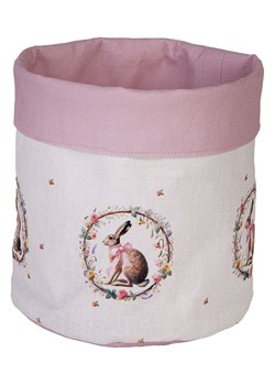 Clayre &amp; Eef Koszyk w kolorze kremowo-jasnoróżowym na chleb - wys. 16 x Ø 15 cm ze sklepu Limango Polska w kategorii Pojemniki kuchenne - zdjęcie 188370001