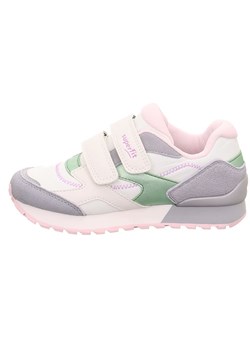superfit Skórzane sneakersy "Dash" w kolorze biało-fioletowo-jasnoróżowym ze sklepu Limango Polska w kategorii Buty sportowe dziecięce - zdjęcie 188370774