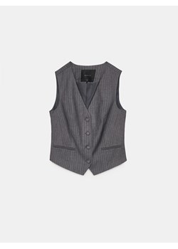 Mohito - Elegancka szara kamizelka w paski - szary ze sklepu Mohito w kategorii Kamizelki damskie - zdjęcie 188373144