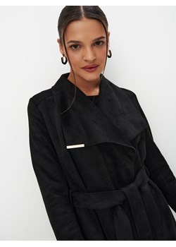 Mohito - Zielony płaszcz z wiązaniem - czarny ze sklepu Mohito w kategorii Płaszcze damskie - zdjęcie 188373191