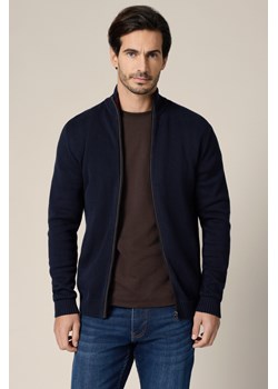 Sweter Granatowy Bawełniany Algar ze sklepu Lancerto S.A. w kategorii Swetry męskie - zdjęcie 188373303