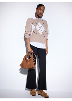 Mohito - Spodnie flare petite - czarny ze sklepu Mohito w kategorii Spodnie damskie - zdjęcie 188374554