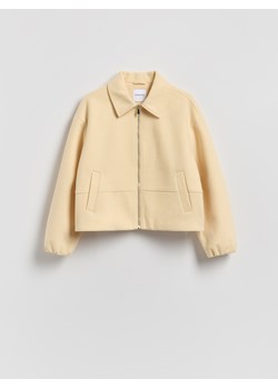 Reserved - Kurtka z kołnierzem - jasnożółty ze sklepu Reserved w kategorii Kurtki damskie - zdjęcie 188375002