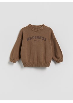 Reserved - Sweter oversize - brązowy ze sklepu Reserved w kategorii Swetry chłopięce - zdjęcie 188375024