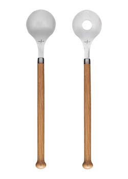 Sagaform Sztućce w kolorze srebrno-jansobrązowym do sałaty - wys. 31 cm ze sklepu Limango Polska w kategorii Sztućce - zdjęcie 188375350