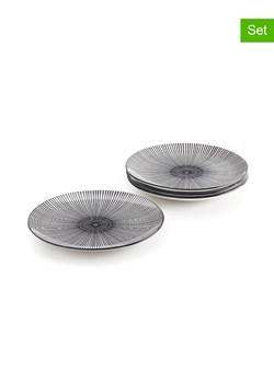 Brandt Talerze obiadowe (4 szt.) w kolorze biało-czarnym - Ø 26,8 cm ze sklepu Limango Polska w kategorii Naczynia - zdjęcie 188375490