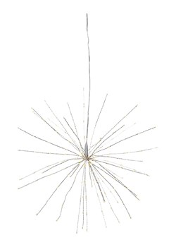 STAR Trading Wisząca gwiazda LED 3D "Firework" w kolorze srebrnym - wys. 45 cm ze sklepu Limango Polska w kategorii Oświetlenie - zdjęcie 188375512