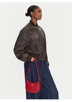 Torebka PINKO Half Moon Baby AI 24-25 PLTT 103538 A0F1 Czerwony ze sklepu eobuwie.pl w kategorii Torebki damskie - zdjęcie 188376131