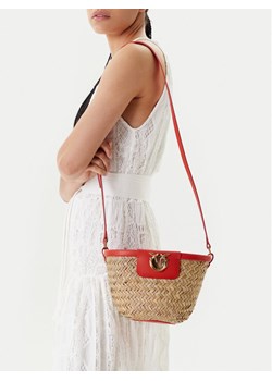 PINKO Torebka Love Summer Bucket PE 25 PLTT 103325 A1RL Beżowy ze sklepu MODIVO w kategorii Listonoszki - zdjęcie 188376363